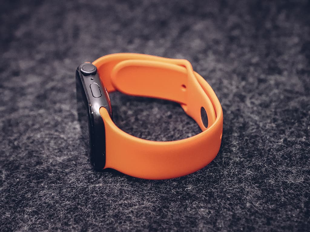 Silikonový řemínek na Apple Watch - Oranžový